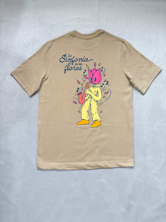 Camiseta tulipán saxofón