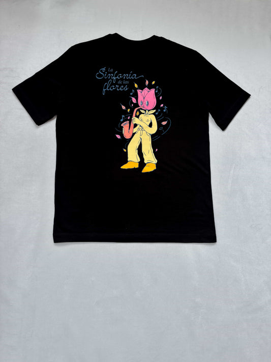 Camiseta tulipán saxofón