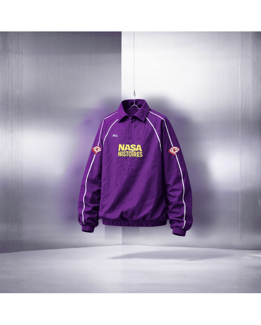 CHAQUETA LA PIEL FLOR MORADA