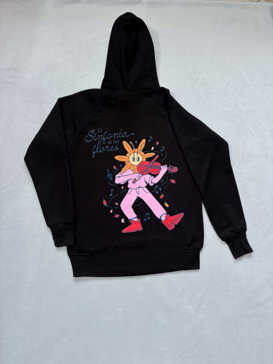 Hoodie flor violín